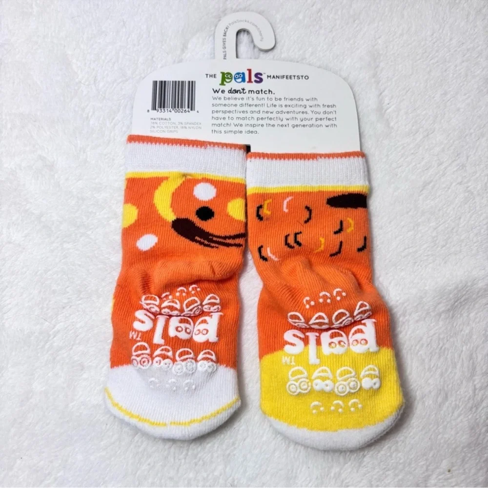 Pals Socks‎ Monkey and Giraffe Mismatched Socks Size 1-3 years  New